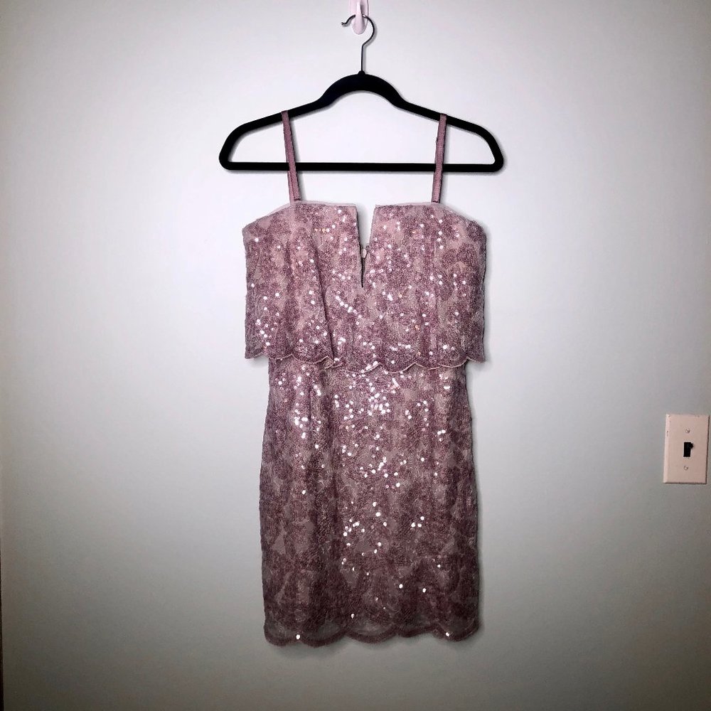 NWT BCBGMaxAzria Kate Dress in Lilac Mauve, Size 8 - Picture 2 of 10